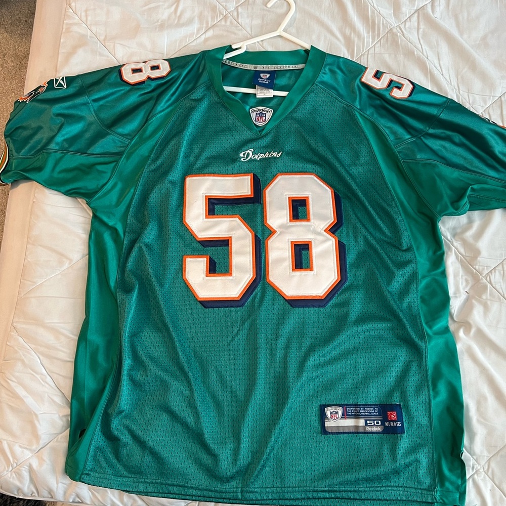 Vintage Miami Dolphins Dansby Jersey // Size XL // TEAL
